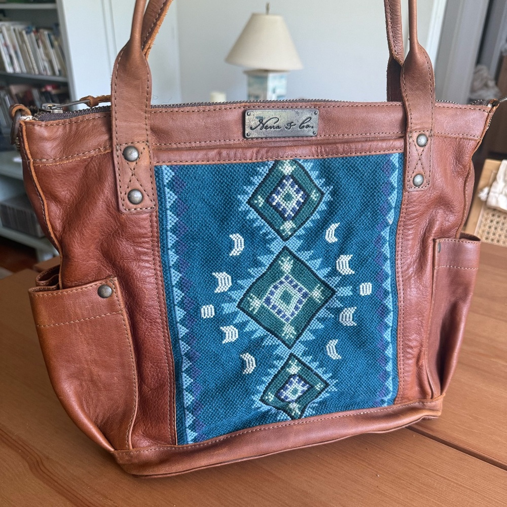 Nena & Co Cerulean Womanhood Cafe Leather Medium TPB